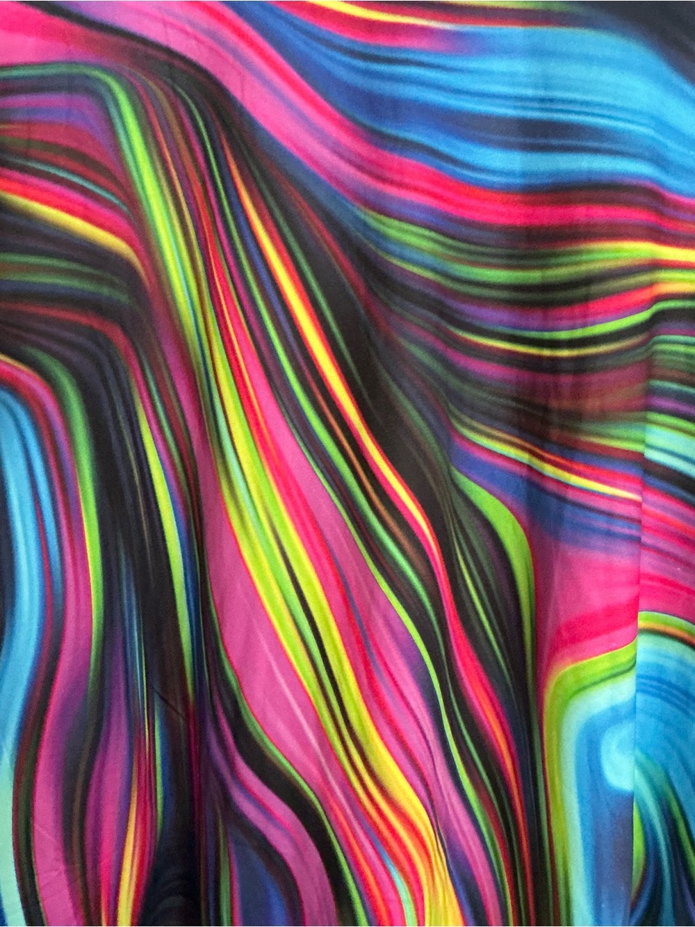 KYKU Colorful 3D Printed Neon Abstract T-Shirt XL Psychedelic Swirl Festival - Picture 2 of 9